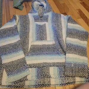 Women's Striped Hooded Sweatshirt